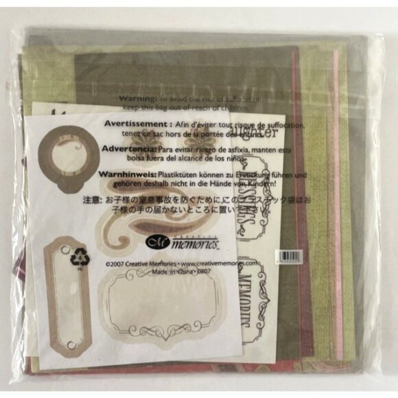 CREATIVE MEMORIES Bohemian Paper Album Scrapbooking Kit Pink Romantic - Picture 2 of 4